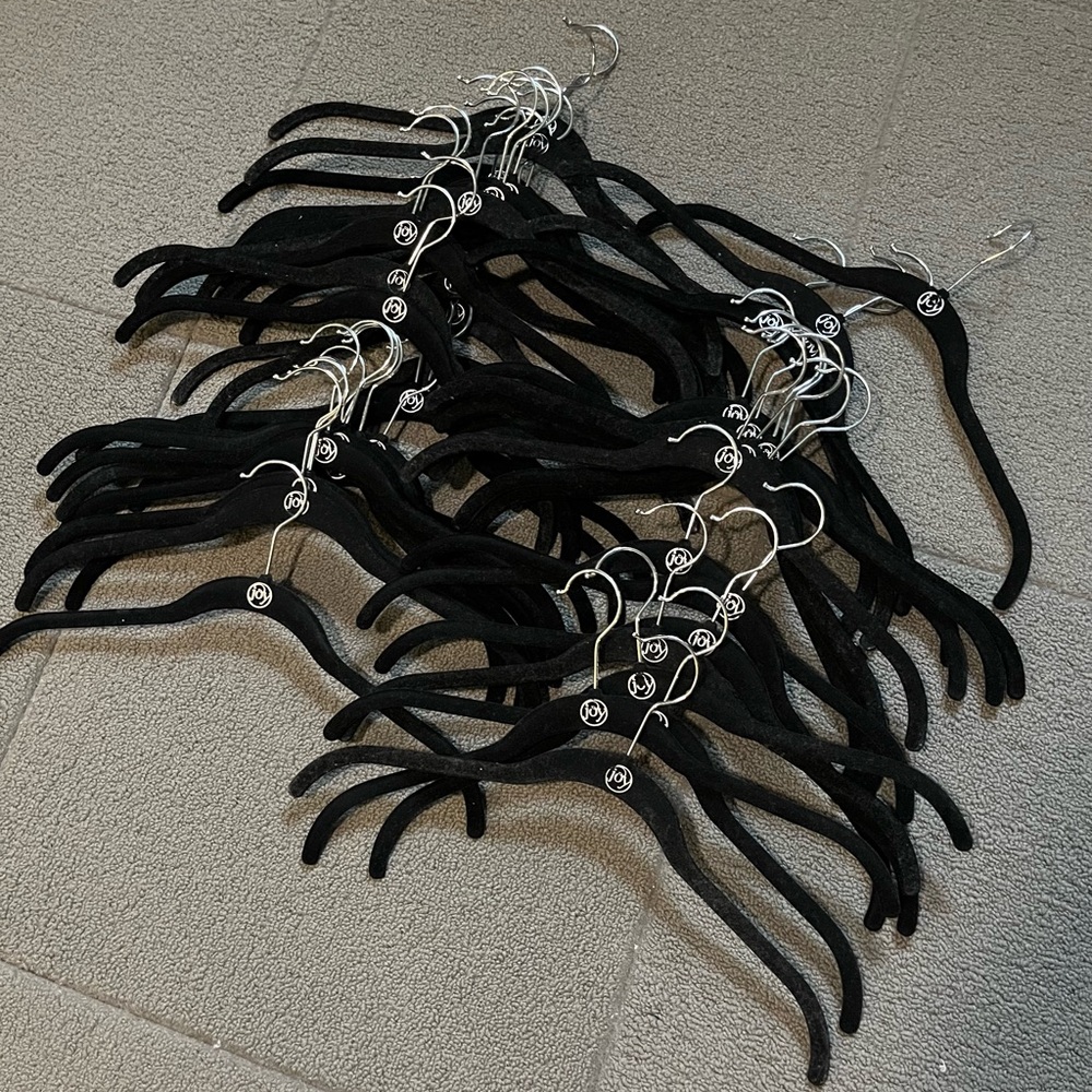 50 Joy Mangano black velvet hangers